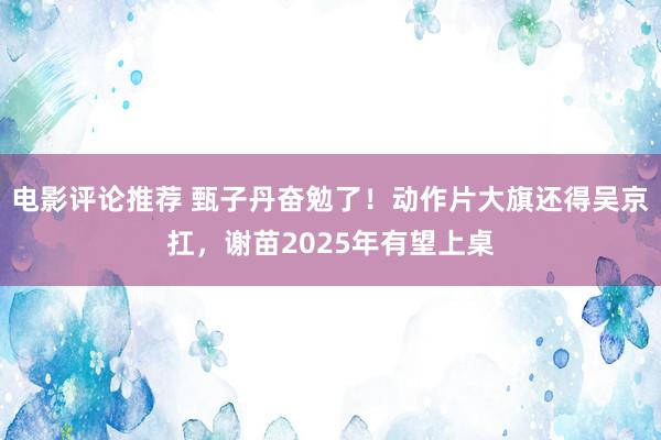 电影评论推荐 甄子丹奋勉了！动作片大旗还得吴京扛，谢苗2025年有望上桌